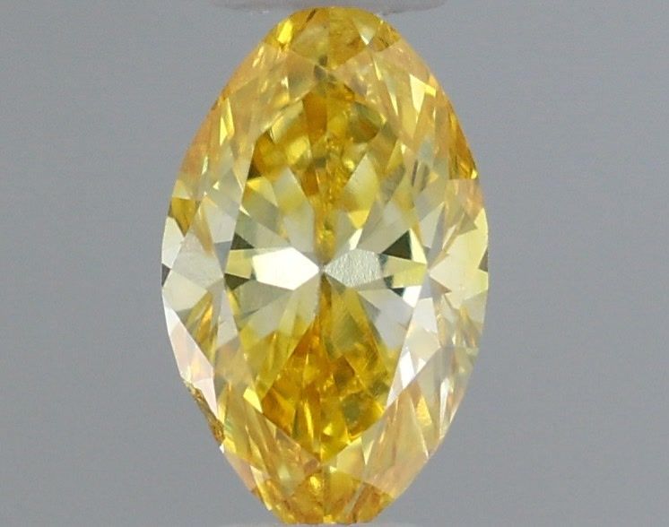 Diament 0.22 ct Fancy Vivid Orangey Yellow/