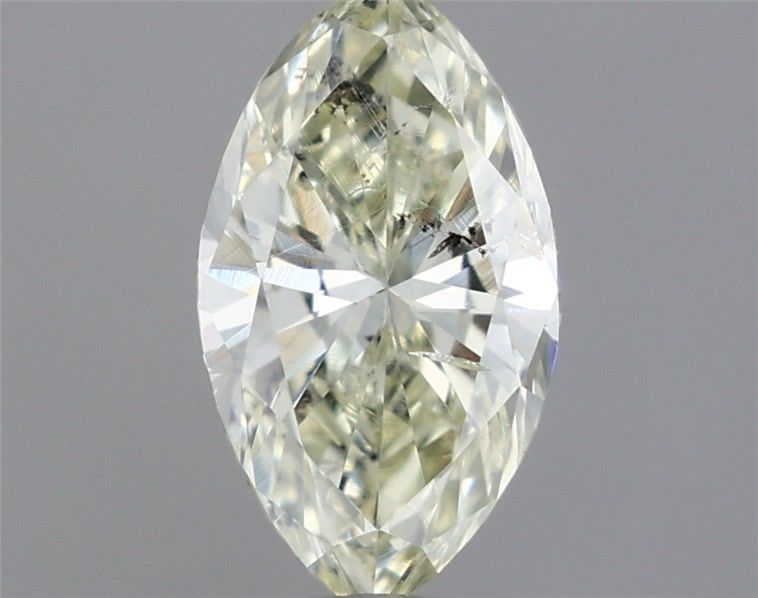 Diament 0.41 ct Light Greenish Yellow/