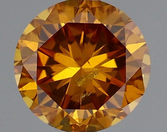 Diament 0.32 ct Fancy Deep Brownish Yellowish Orange/