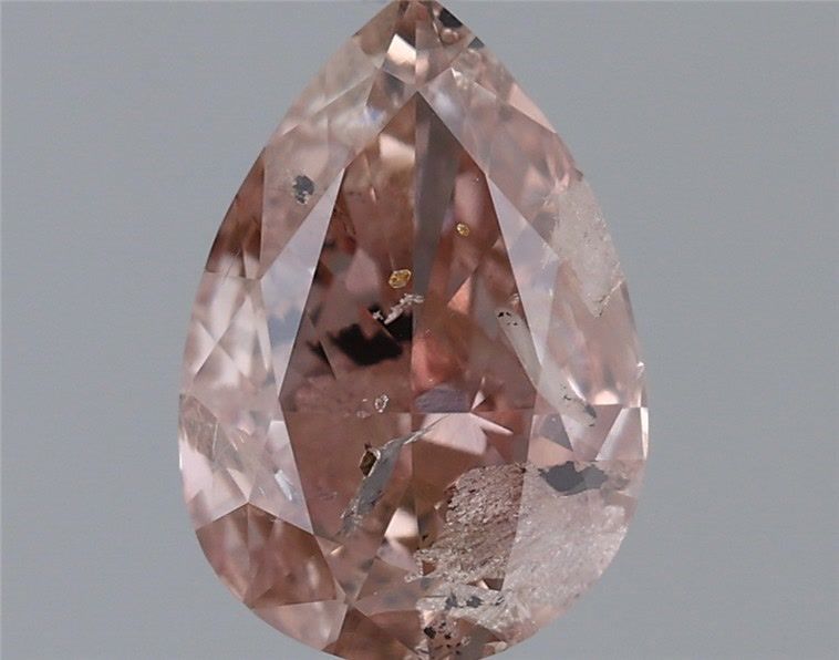 Diament 0.52 ct Fancy Orangey Pink/I2