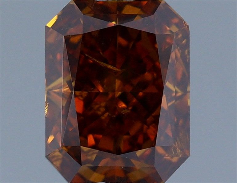 Diament 1.01 ct Fancy Deep Orange Brown/I1