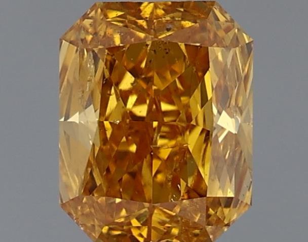 Diament 0.7 ct Fancy Vivid Yellow Orange/I1