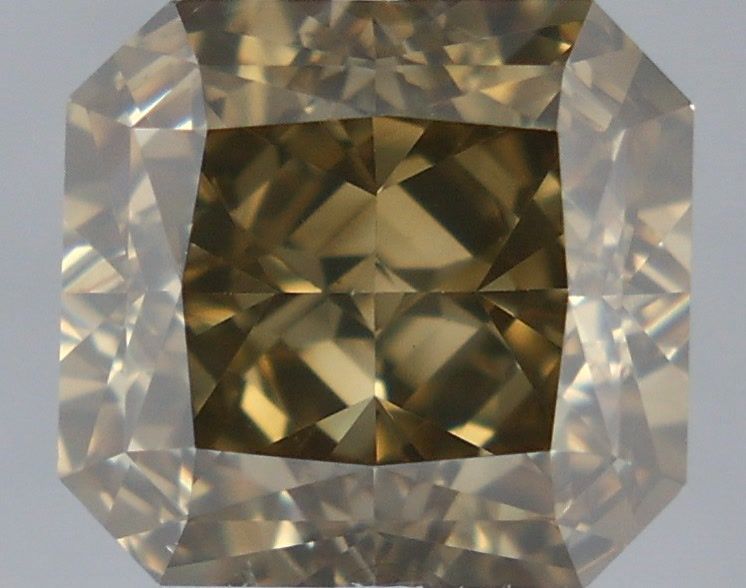 Diament 3.22 ct Fancy Dark Brown Greenish Yellow/SI1