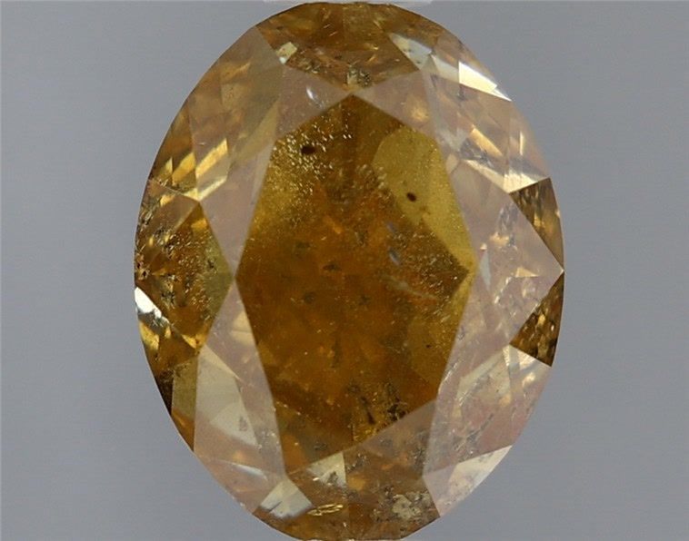 Diament 2.01 ct Fancy Deep Brownish Orangey Yellow/I2