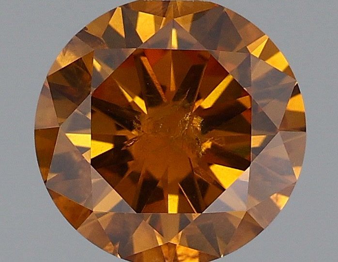 Diament 1.08 ct Fancy Deep Brownish Yellowish Orange/I2
