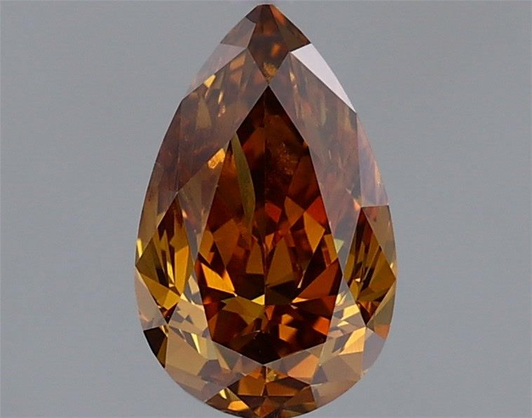 Diament 1.0 ct Fancy Deep Brownish Yellowish Orange/I2
