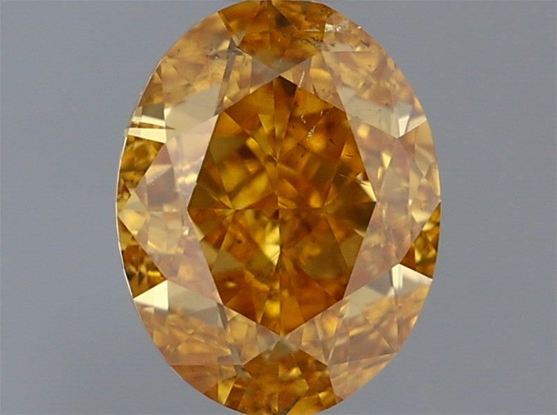 Diament 0.61 ct Fancy Vivid Yellow Orange/SI2