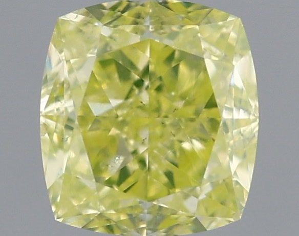 Diament 0.56 ct Fancy Intense Green Yellow/SI2