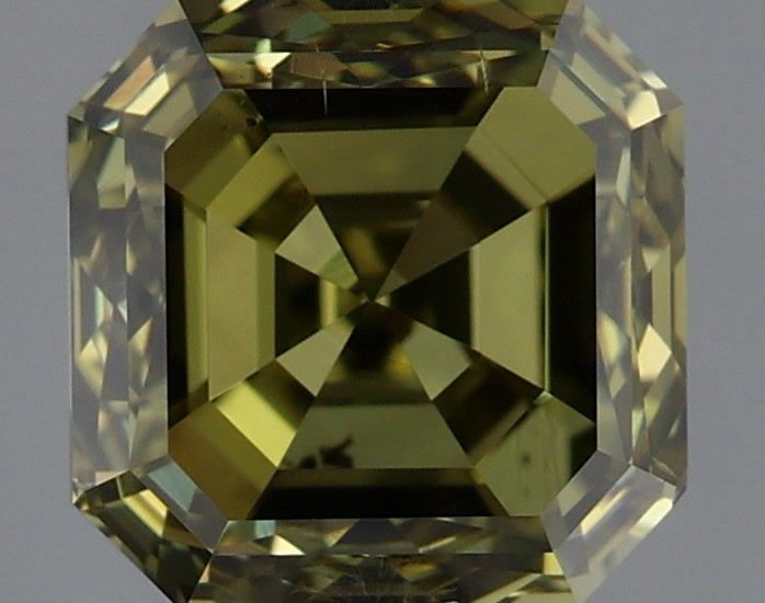 Diament 1.0 ct Fancy Dark Gray Greenish Yellow/SI1