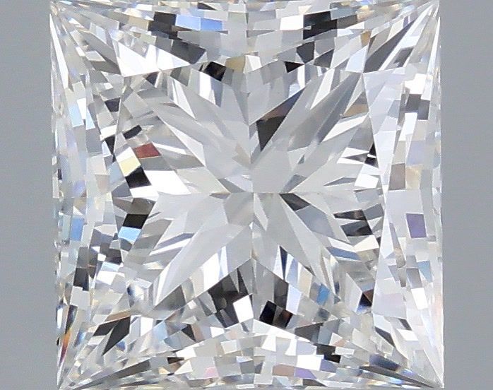 3.72 ct. princess Lab Grown Diamond front image