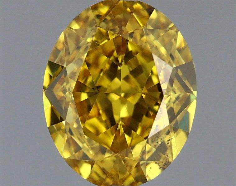 Diament 0.78 ct Fancy Vivid Yellow/SI1
