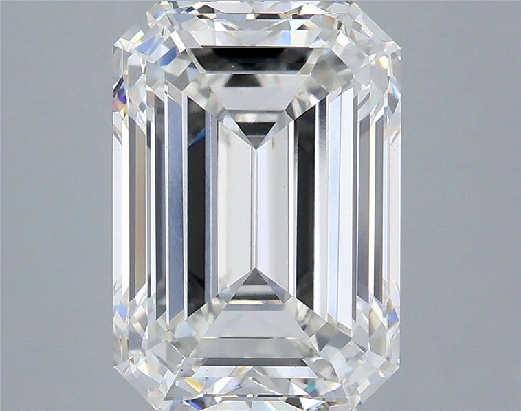 6.09 ct. emerald Lab Grown Diamond front image