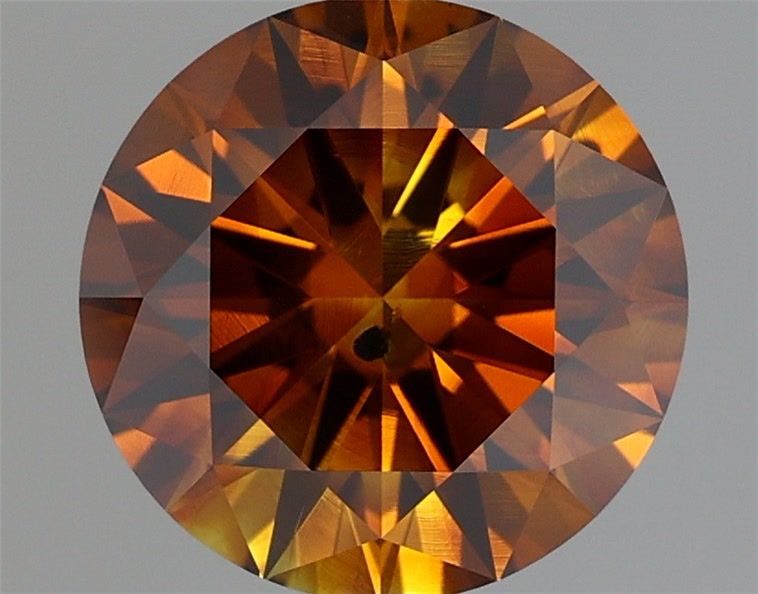 Diament 1.6 ct Fancy Deep Brown Orange/SI2