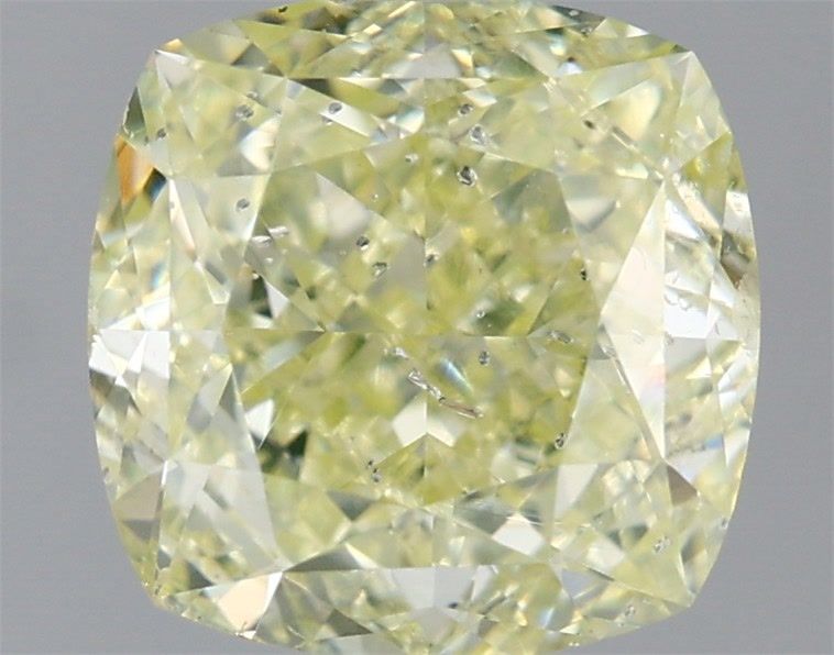 Diament 2.01 ct Fancy Light Greenish Yellow/I1
