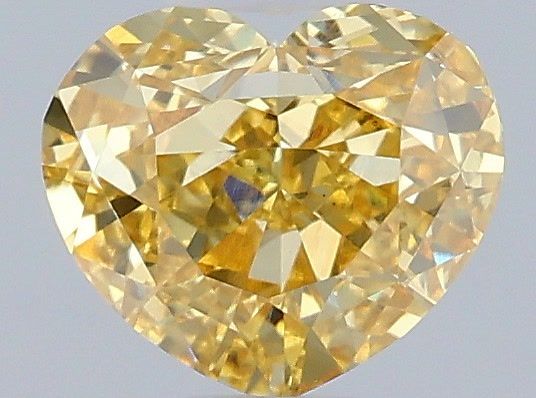 1.05 CT Fancy Vivid Yellow HEART