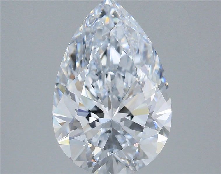 3.06 carat f IF EX Cut IGI pear diamond