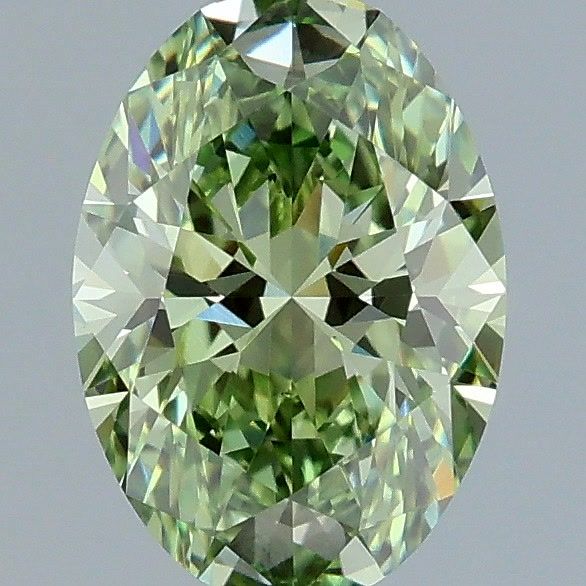 1.03 CT Fancy Vivid Green OVAL
