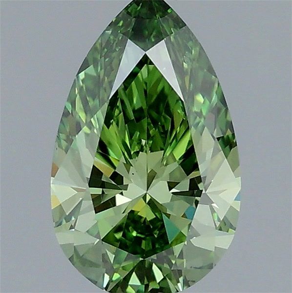 1.03 CT Fancy Vivid Green PEAR