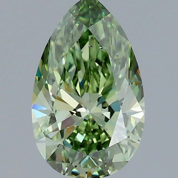 1.05 CT Fancy Vivid Green PEAR