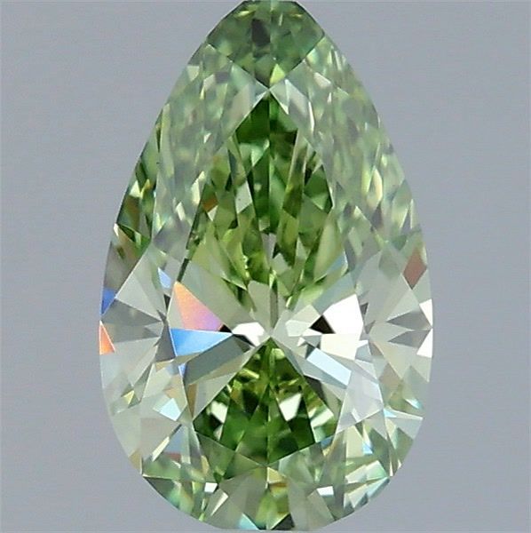 1.07 CT Fancy Vivid Green PEAR
