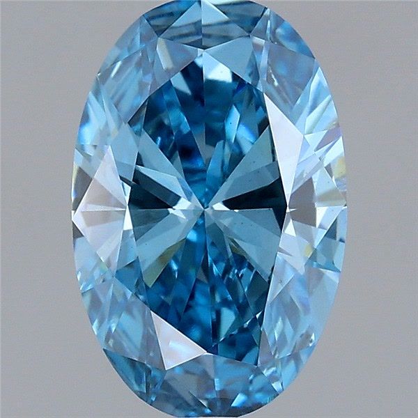 1.08 CT Fancy Vivid Blue OVAL