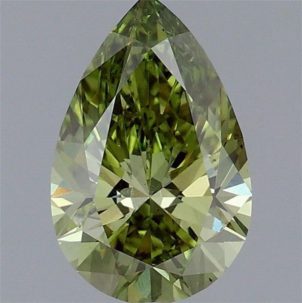 1.01 CT Fancy Vivid Green PEAR