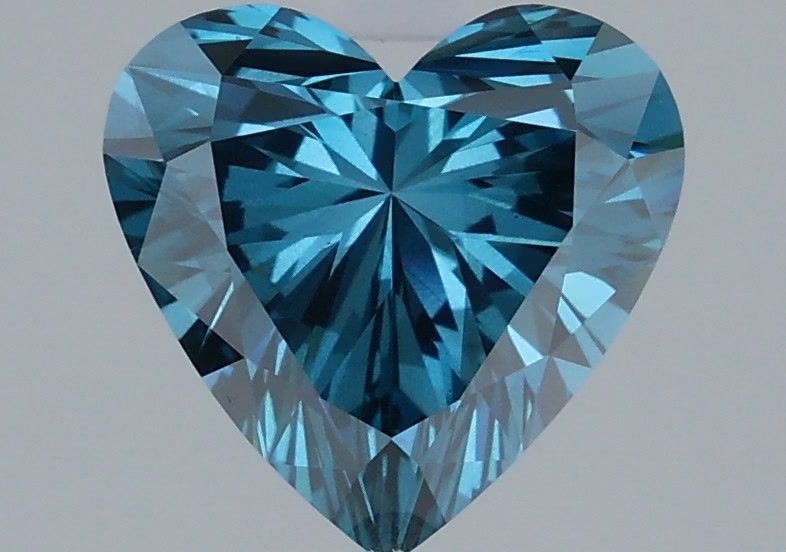 1.51 CT Fancy Vivid Blue HEART