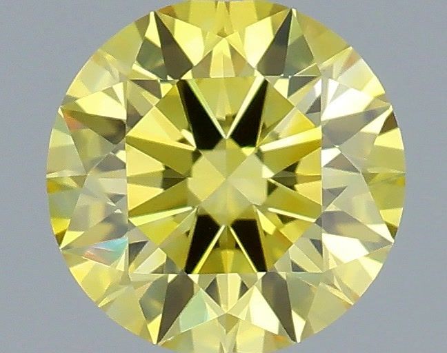 0.63 CT Fancy Vivid Yellow ROUND