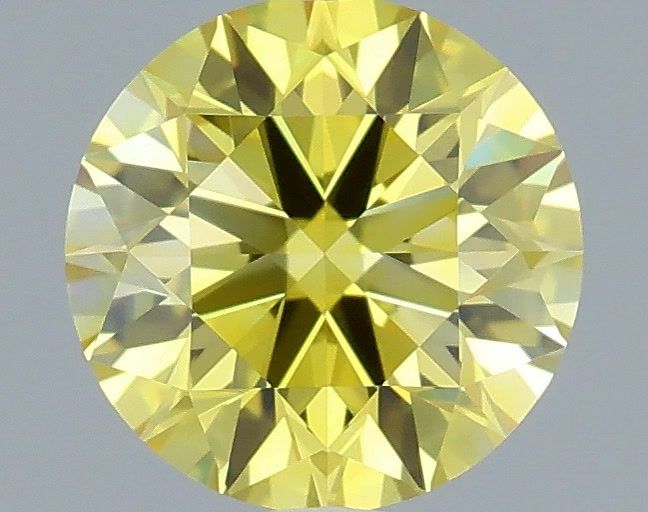 0.63 CT Fancy Vivid Yellow ROUND