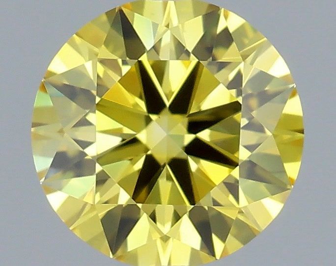 0.63 CT Fancy Vivid Yellow ROUND