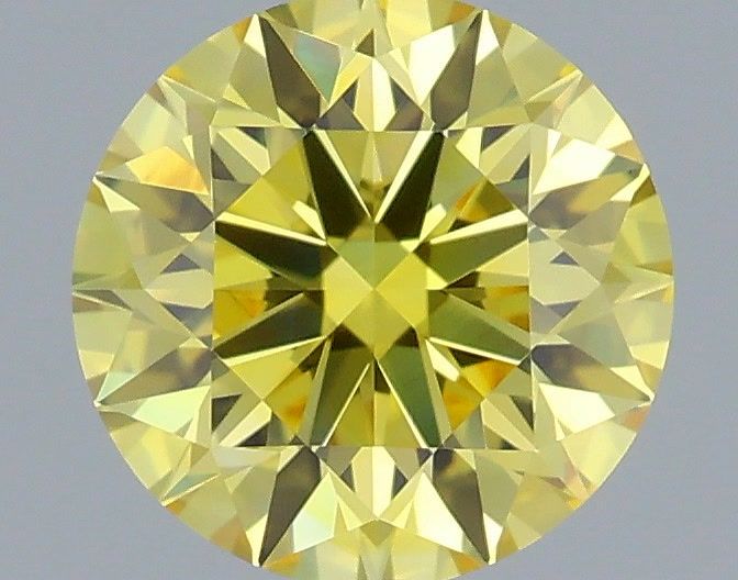 0.63 CT Fancy Vivid Yellow ROUND