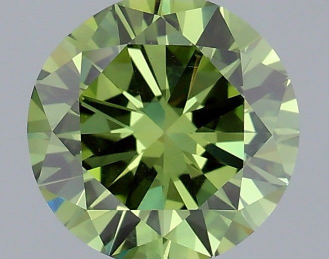 1.5 CT Fancy Vivid Green ROUND