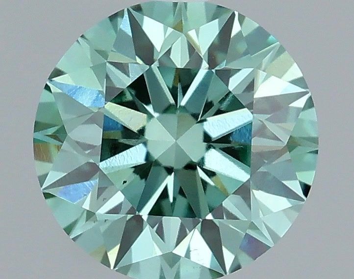 1.0 CT Fancy Vivid Green ROUND