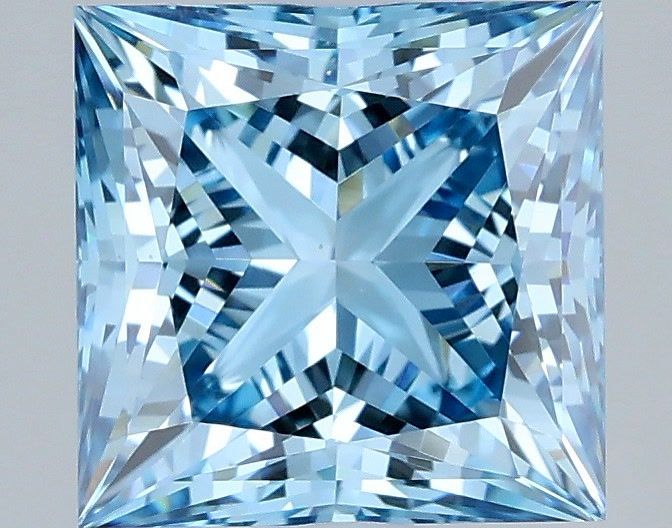 2.10 ct. princess Lab Grown Diamond front image