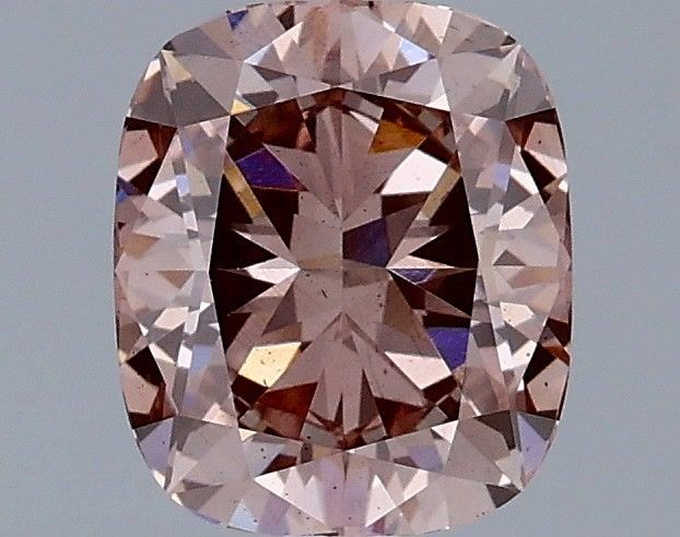 1.36 CT Fancy Grayish Pink CUSHION MODIFIED
