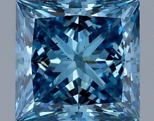 1.02 CT Fancy Vivid Blue PRINCESS