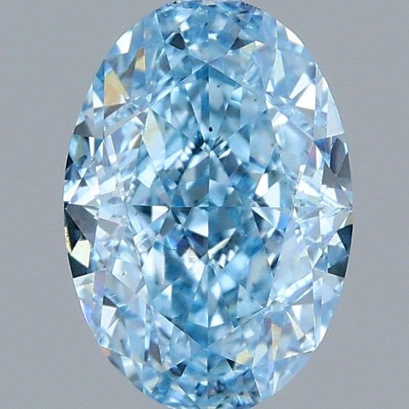 1.28 CT Fancy Vivid Blue OVAL
