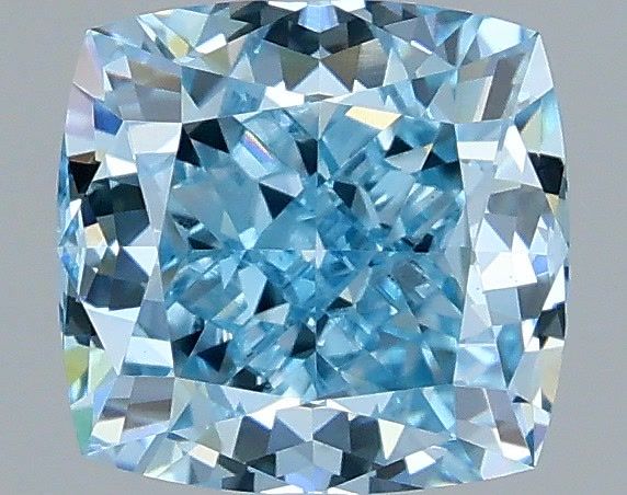 1.22 CT Fancy Vivid Blue CUSHION MODIFIED