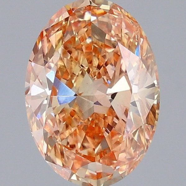 2.0 CT Fancy Intense Orangey Pink OVAL