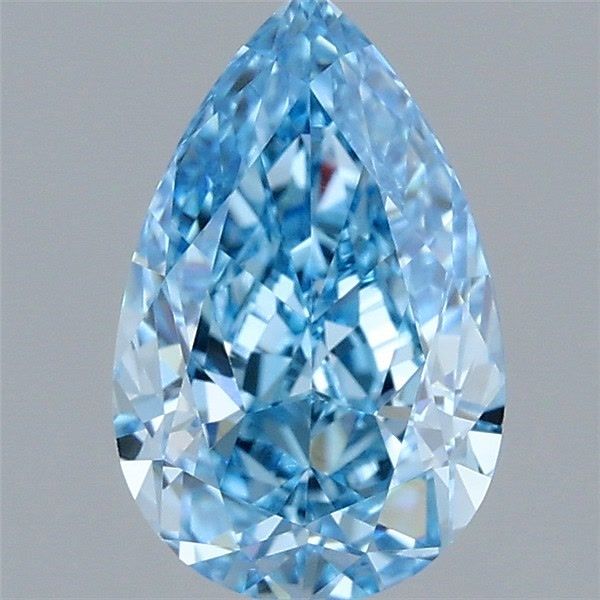 1.37 CT Fancy Vivid Blue PEAR