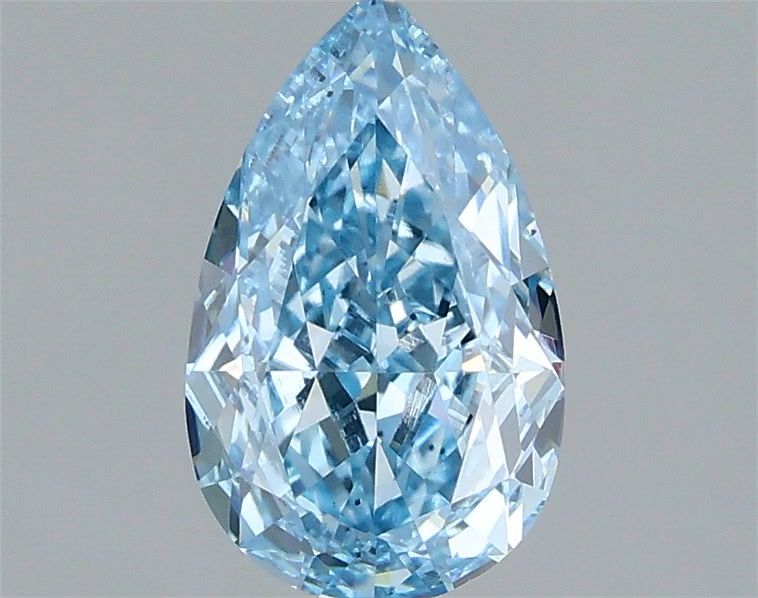 1.38 CT Fancy Vivid Blue PEAR