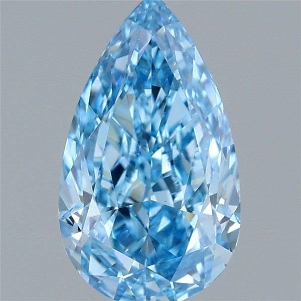 1.37 CT Fancy Vivid Blue PEAR