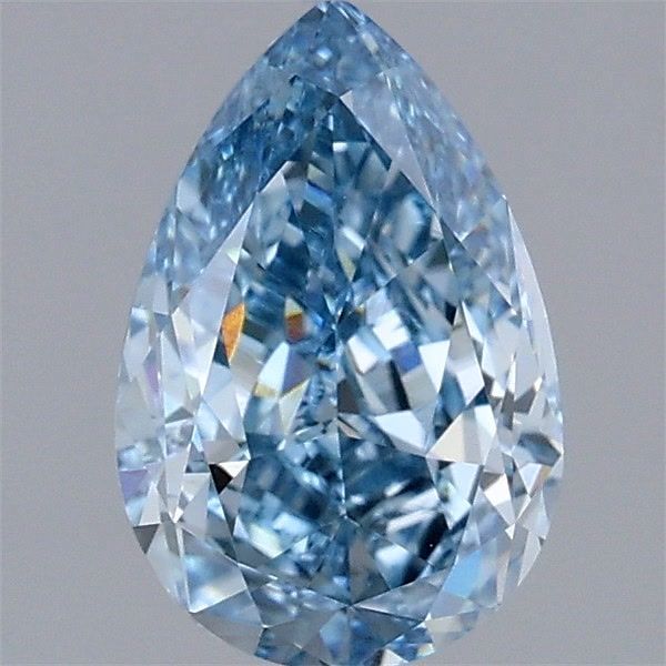 1.39 CT Fancy Vivid Blue PEAR