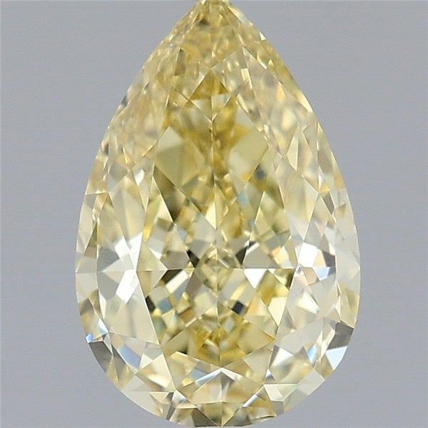 1.0 CT Fancy Yellow PEAR