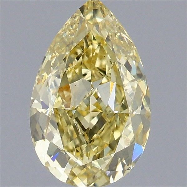 1.38 CT Fancy Yellow PEAR