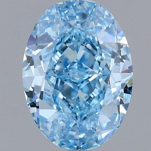 1.13 CT Fancy Vivid Blue OVAL