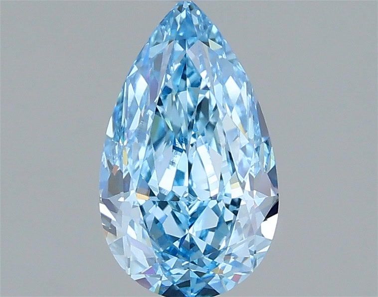 1.13 CT Fancy Vivid Blue PEAR