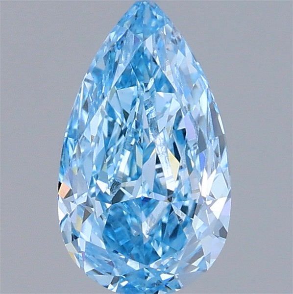 0.87 CT Fancy Vivid Blue PEAR