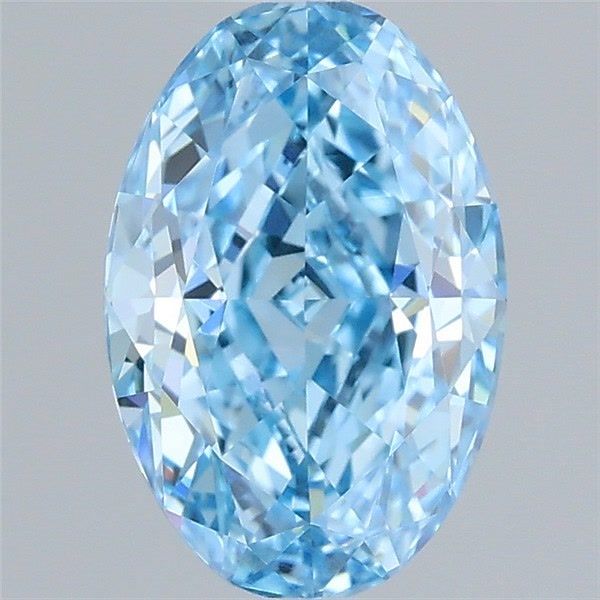 1.12 CT Fancy Vivid Blue OVAL