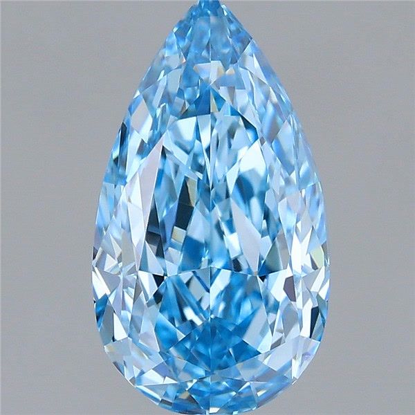 1.38 CT Fancy Vivid Blue PEAR
